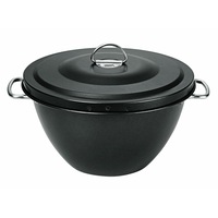 Avanti 2L Non Stick Christmas Pudding/Fruitcake Mold Steamer Bowl Basin Charcoal