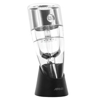 Avanti Adjustable Deluxe Red/White Acrylic Wine Aerator/Sediment Filter Clear