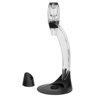 Avanti Adjustable Deluxe Wine Aerator Set w/ Stand Kitchen Barware Clear/Black