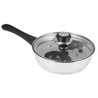 Avanti 2 Egg Poacher Set 20cm Pan/Non Stick Cups/Tray Insert/Lid Stainless Steel