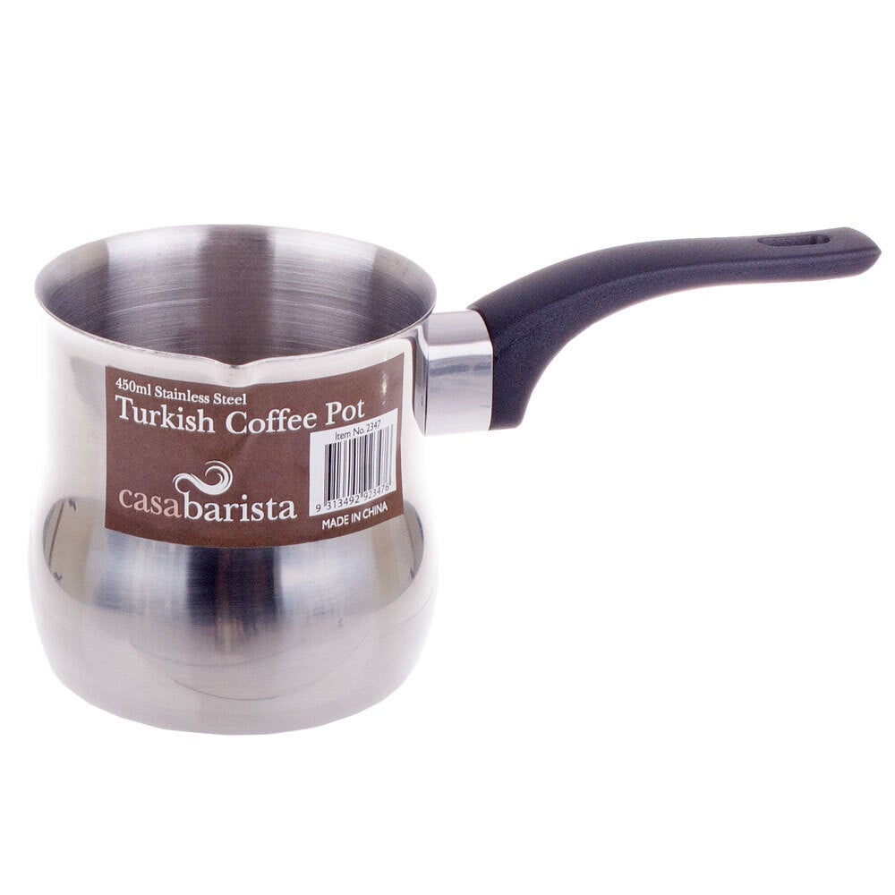 Casa Barista Turkish 450ml Stainless Steel Stovetop Coffee/Espresso Pot/Maker