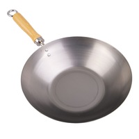 D.Line 27cm Carbon Steel Chinese Wok Induction/Gas Stir Fry Frying Pan w/ Handle