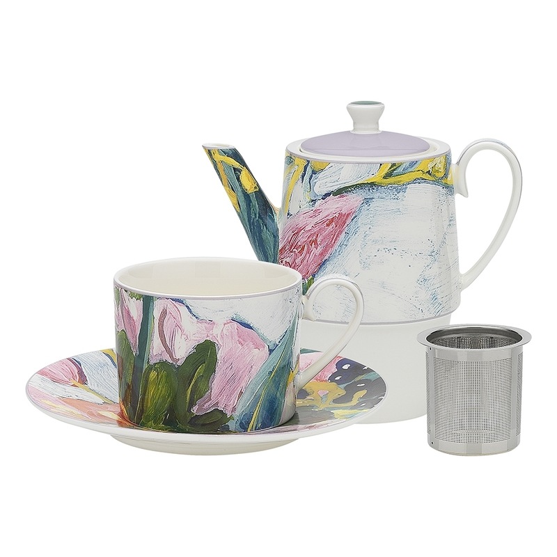 Ecology Bloom 400ml Floral Teapot Tea For One W Infuser 0ml Cup 15 5cm Saucer Mydeal Ecology Bloom 400ml Floral Teapot Tea For One W Infuser 0ml Cup 15 5cm Saucer Mydeal