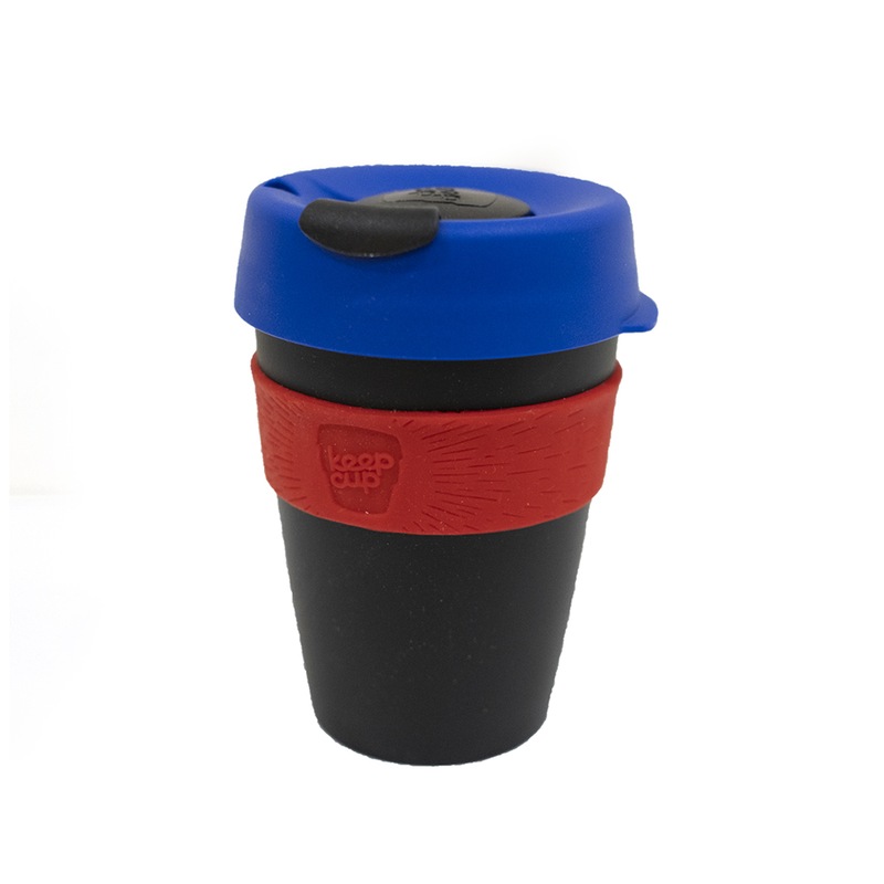 Buy KeepCup Original Clear 340ml Glass Cup Mug w/ Black Base Blue Lid