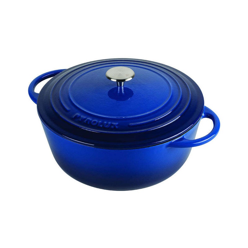 Buy Pyrolux Pyrochef 28cm/6L Cast Iron Round Casserole w/ Lid Stove ...