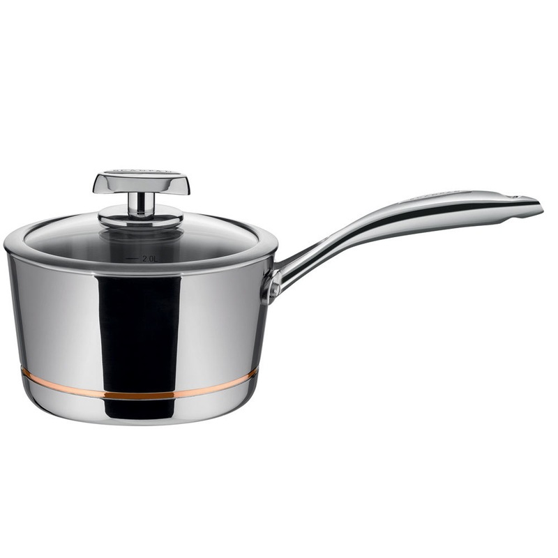 Scanpan Axis 18cm 2.5L Saucepan Induction/Gas Stainless Steel w/ Lid