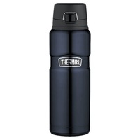 Thermos 710ml Stainless King Vacuum Insulated Bottle w/ Flip Lid Midnight Blue