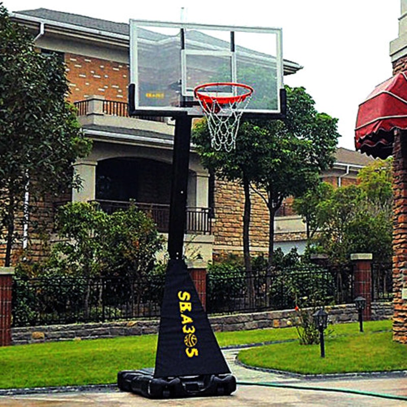 54 inch Portable Basketball Ring System Slam Dunk Height Adjustable (2