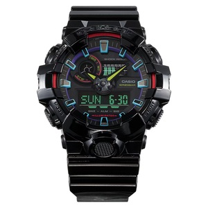 Casio G-SHOCK Black Resin Digital-Analogue Men's Watch - GA700RGB-1A