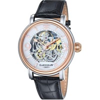 Earnshaw Longcase Automatic Leather Men's Watch - ES-8011-06