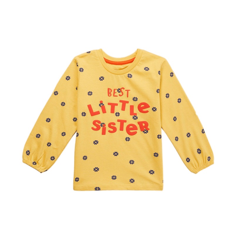 Buy Blue Zoo Baby Girls Best Little Sister Leaf Print TShirt MyDeal