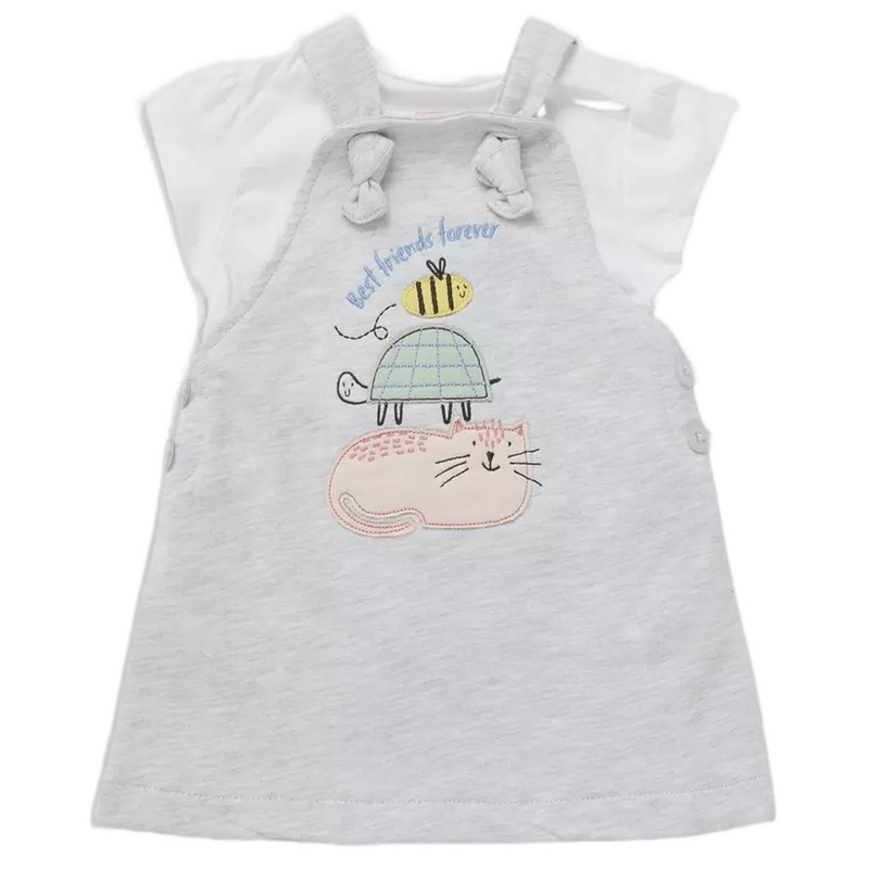 Buy Blue Zoo Baby Girls Stacked Animals Pinafore Dress MyDeal