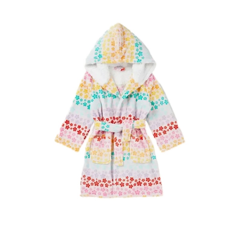 Buy Blue Zoo Girls Rainbow Flower Dressing Gown MyDeal