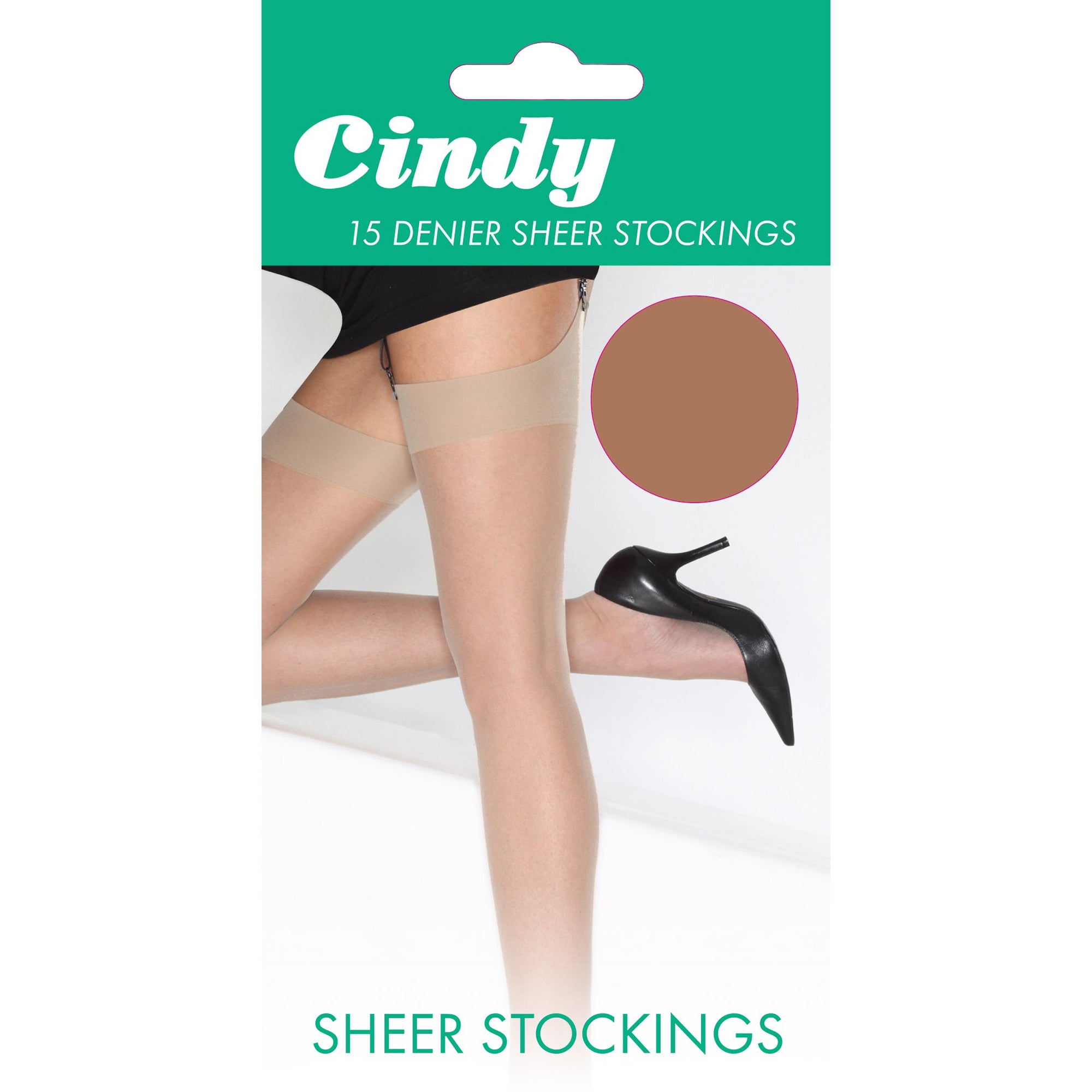 Cindy Womens/Ladies 15 Denier Sheer Stockings (1 Pair)