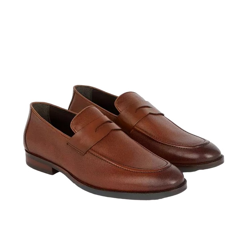 Buy Debenhams Mens Alma Perforated Leather Loafers MyDeal