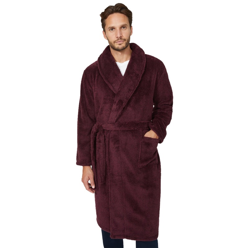 Buy Debenhams Mens Marl Fleece Shawl Collar Dressing Gown MyDeal