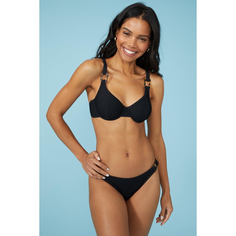 Buy Debenhams Womens/Ladies Cheeky Textured High Leg Bikini Bottoms