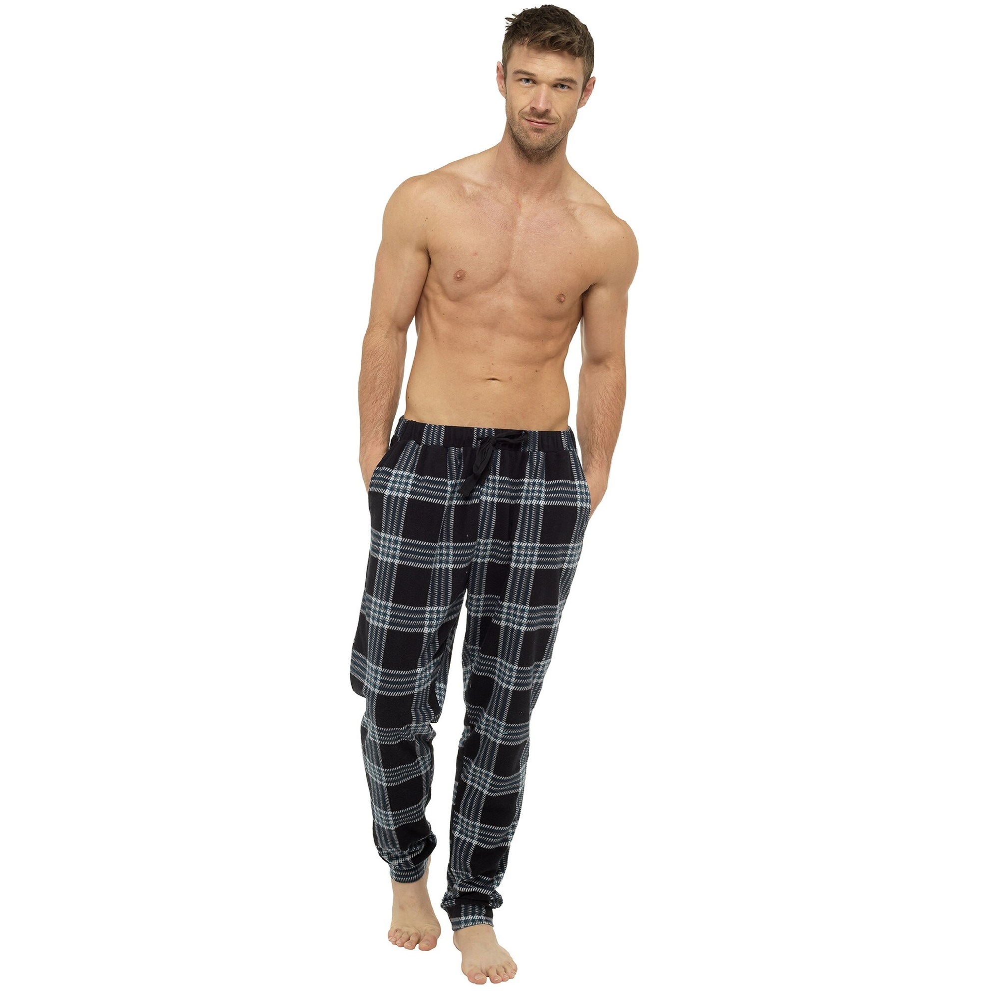 Buy Foxbury Mens Checked Fleece Lounge Pants - MyDeal Australia