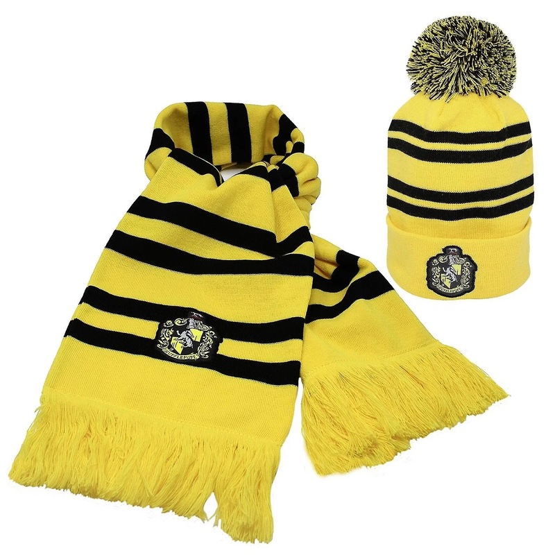 Buy Harry Potter Unisex Adult Hufflepuff Hat And Scarf Set - Mydeal