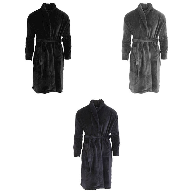 Buy Harvey James Mens Supersoft Dressing Gown Robe Mydeal