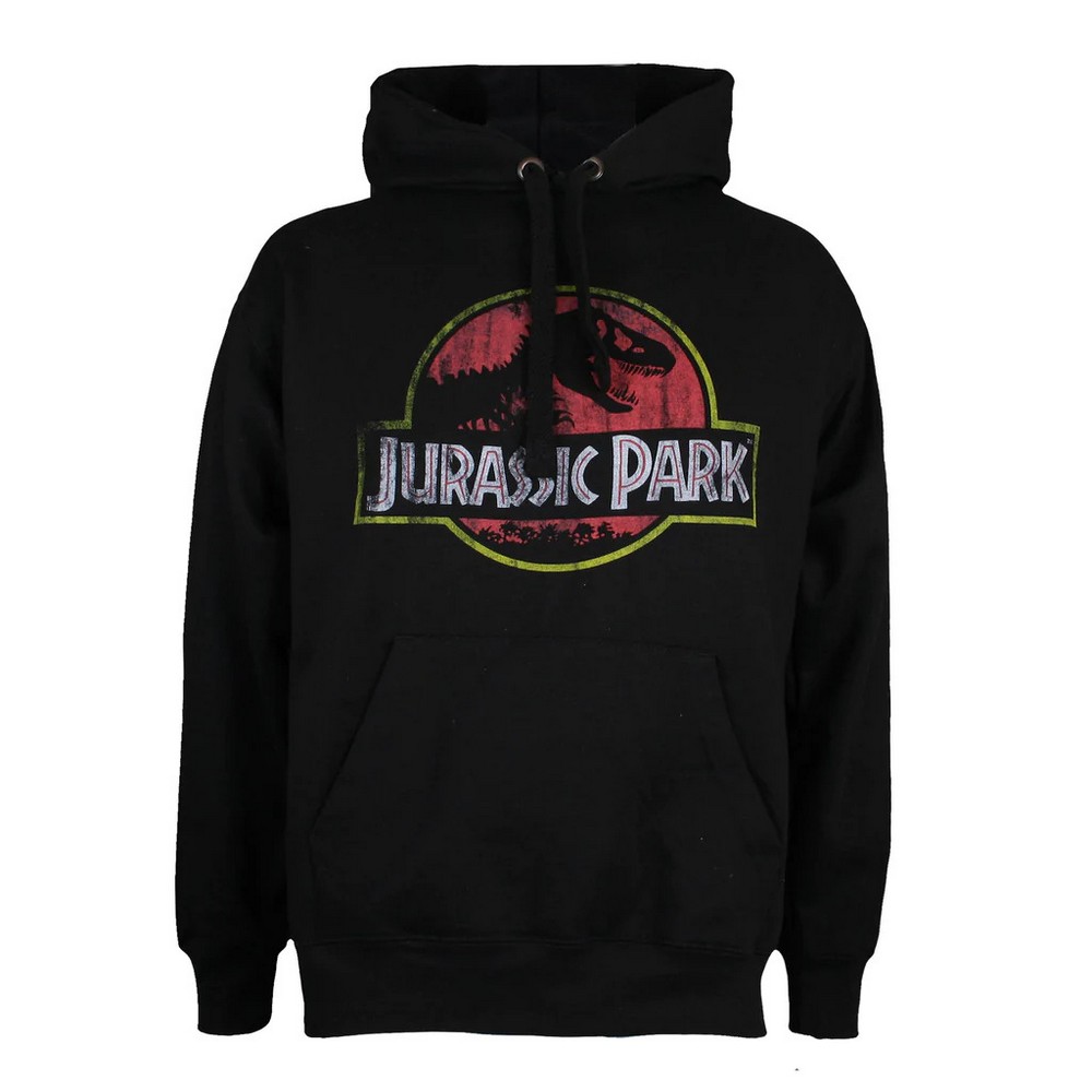 Jurassic Park Maglietta Ufficiale Uomo – Logo Distressed - 3