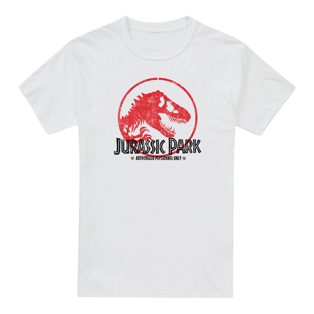 Maglietta Jurassic Park Uomo – Logo Originale – Cotone Morbido, Taglio Comodo, 5XL