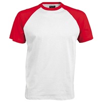 Kariban Mens Short Sleeve Baseball T-Shirt