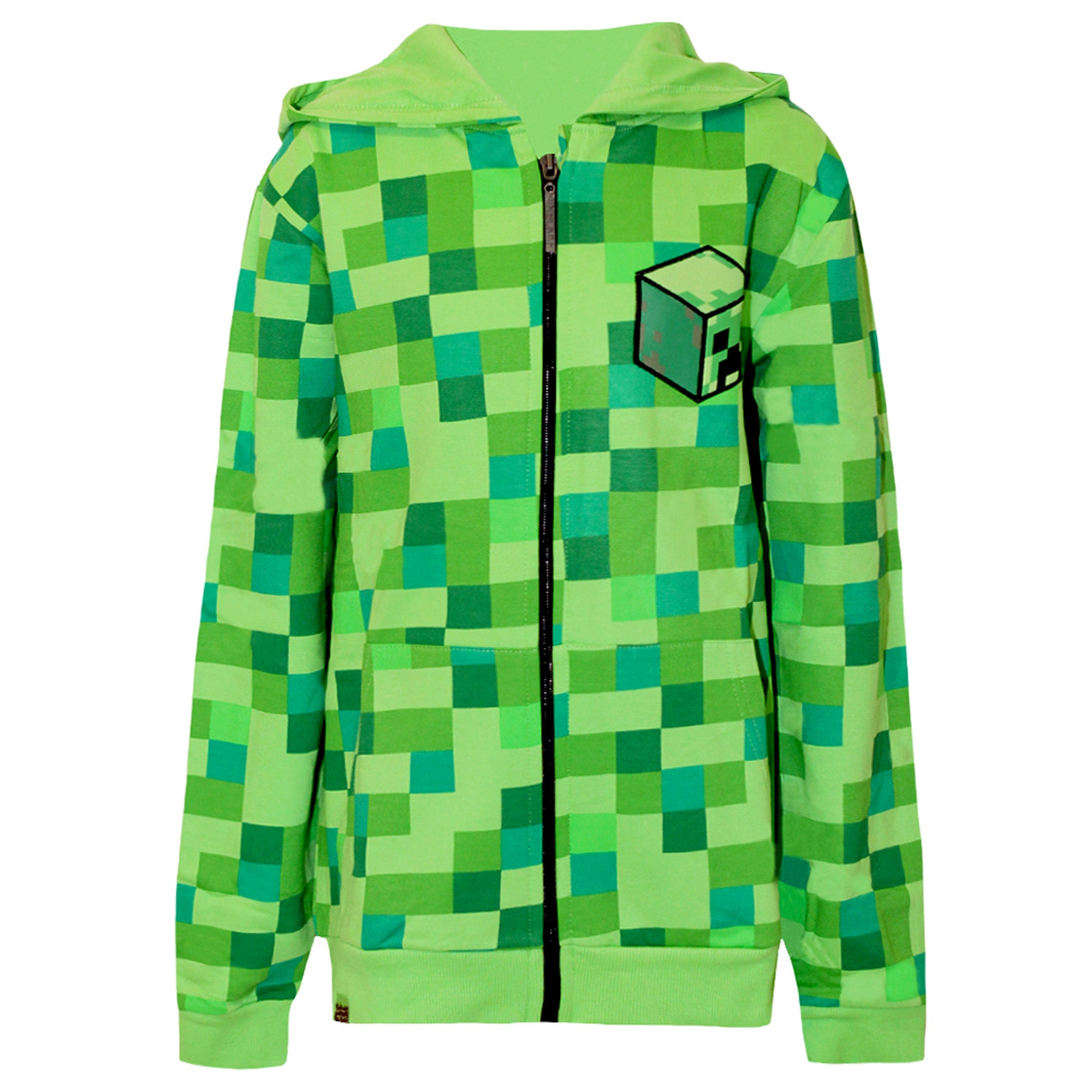 Minecraft Childrens/Boys Creeper Character Hoodie