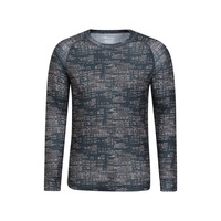 Mountain Warehouse Mens Talus Printed Long-Sleeved Thermal Top