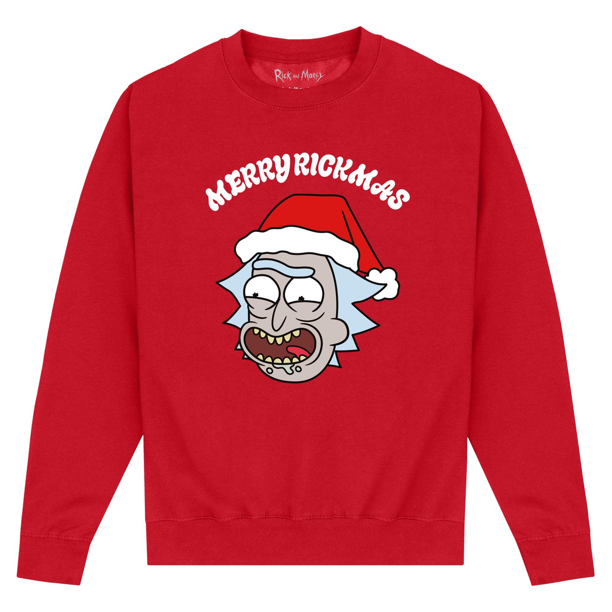 Buy Rick And Morty Unisex Adult Merry Rickmas Sweatshirt - MyDeal Australia
