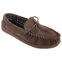 Sleepers Mens Adie Real Suede Moccasin Slippers