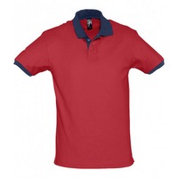 SOLS Prince Unisex Contrast Pique Short Sleeve Cotton Polo Shirt