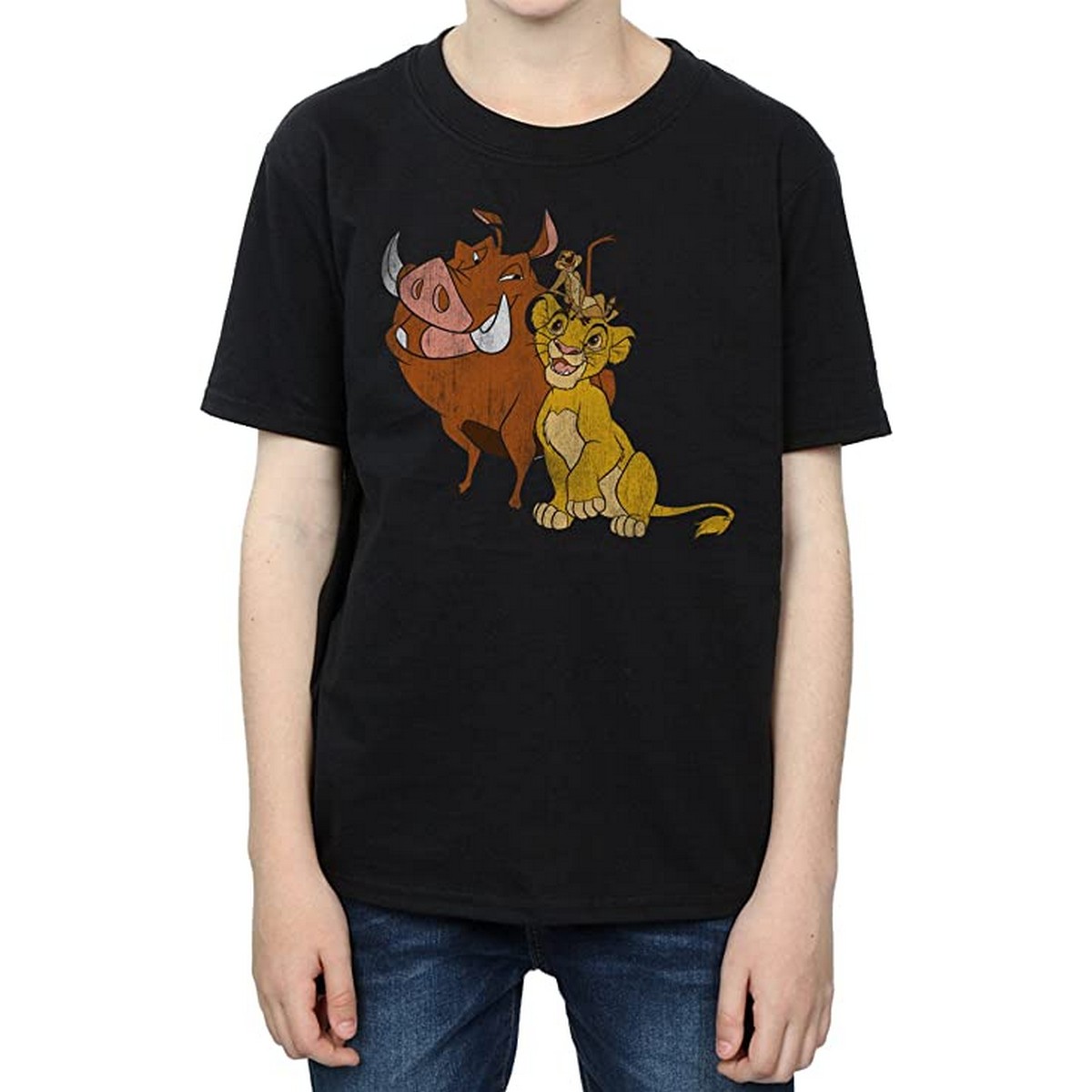 Nautinati Boys' Cotton Disney King Simba Printed T-shirt