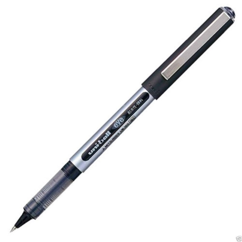 10x BLACK uniball Eye Micro Roller Ball Pen UB150 Uniball Made in Japan 0.5mm Buy Pens 614411