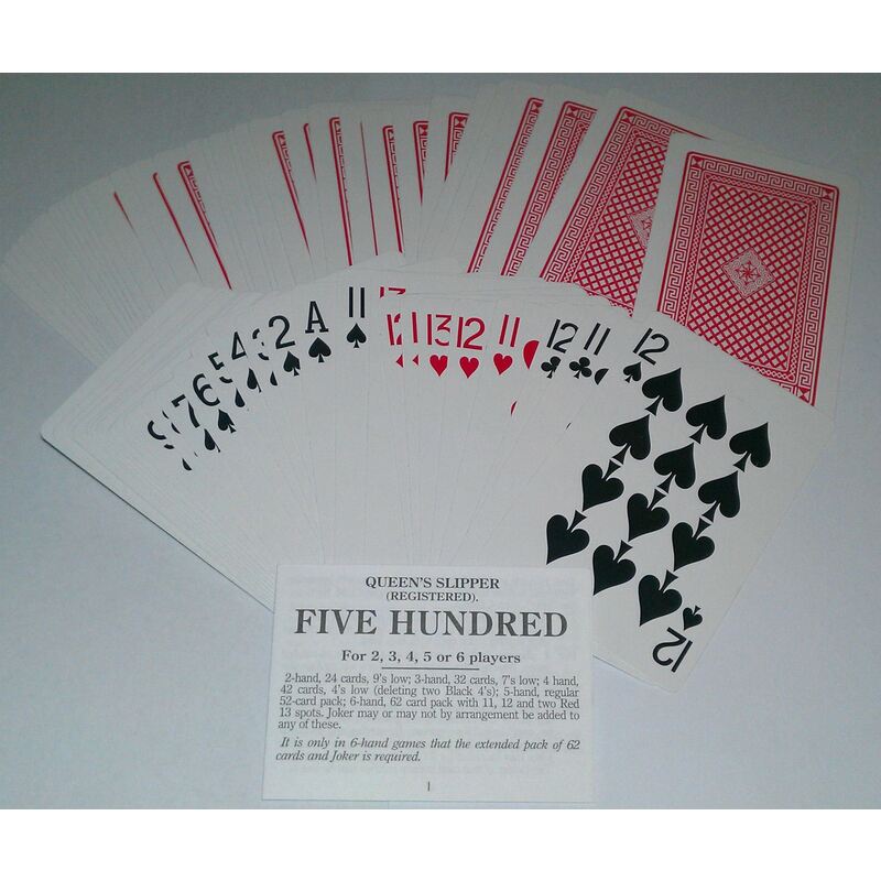 Red Decks 2 x QUEEN'S Slipper 52's Playing Cards Bridge Casino Quality Blue 