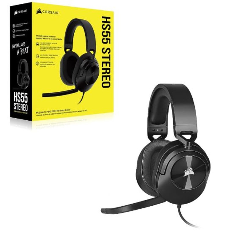 Buy Corsair HS55 Carbon Stereo Gaming Headset, PS5 3D Audio, PS5