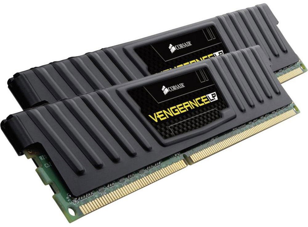 Corsair Vengeance Low Profile 16GB (2x8GB) DDR3 UDIMM 1600MHz C10 Desktop Gaming Memory Black CML16GX3M2A1600C10