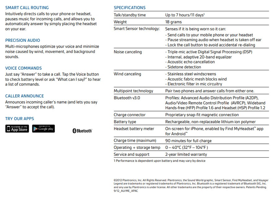 Plantronics voyager legend online warranty