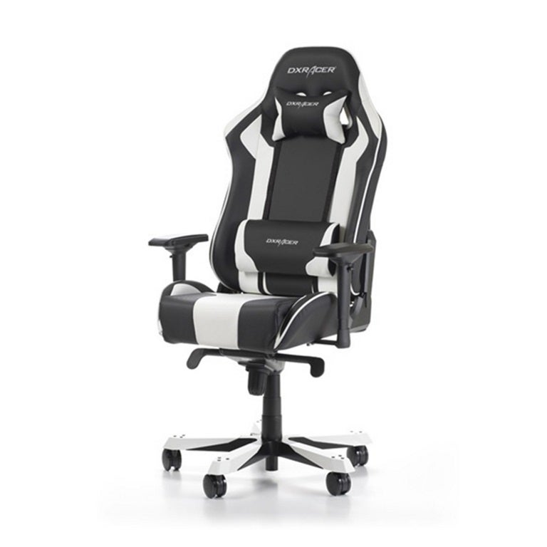 Buy DXRacer King KS06 Gaming Chair Black White Neck Lumbar