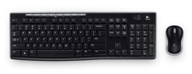 Logitech MK270R Wireless Keyboard and Mouse Combo 2.4GHz Wireless Compact Long Battery Life 8 Shortcut keys 920-006314