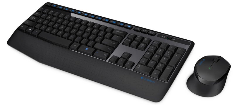 Logitech MK345 Wireless Keyboard Mouse Combo Full Size 12 Media Key Long Battery Life Comfortable 920-006491