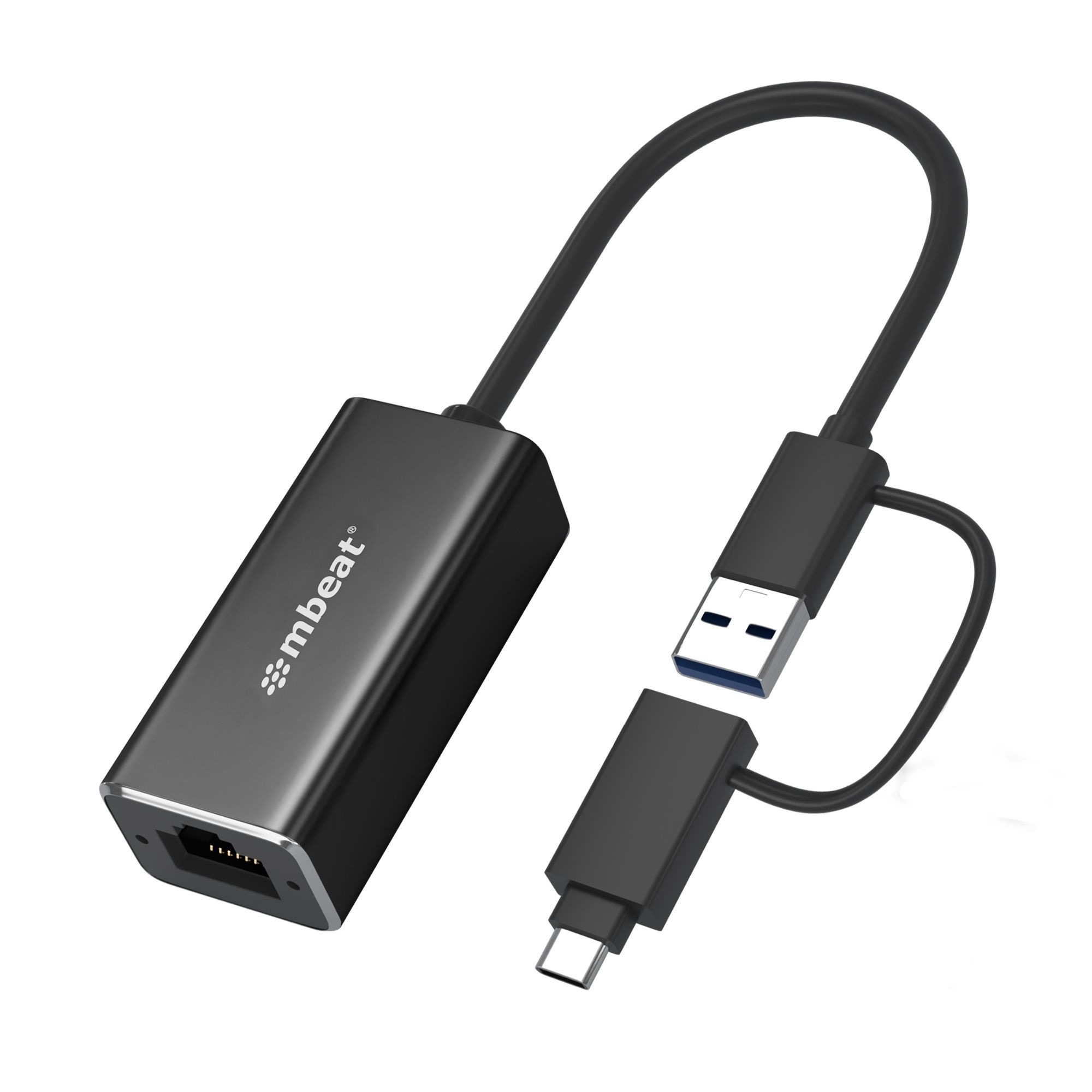 Buy mbeat 2-in-1 USB 3.1 Gigabit LAN Adapter with USB-C Converter/ USB ...