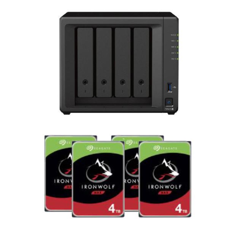 Buy Synology Bundle Synology 4 Bay Ds923 X 1 Plus Seagate 4tb 35 Internal Iron Wolf Hdd 6451