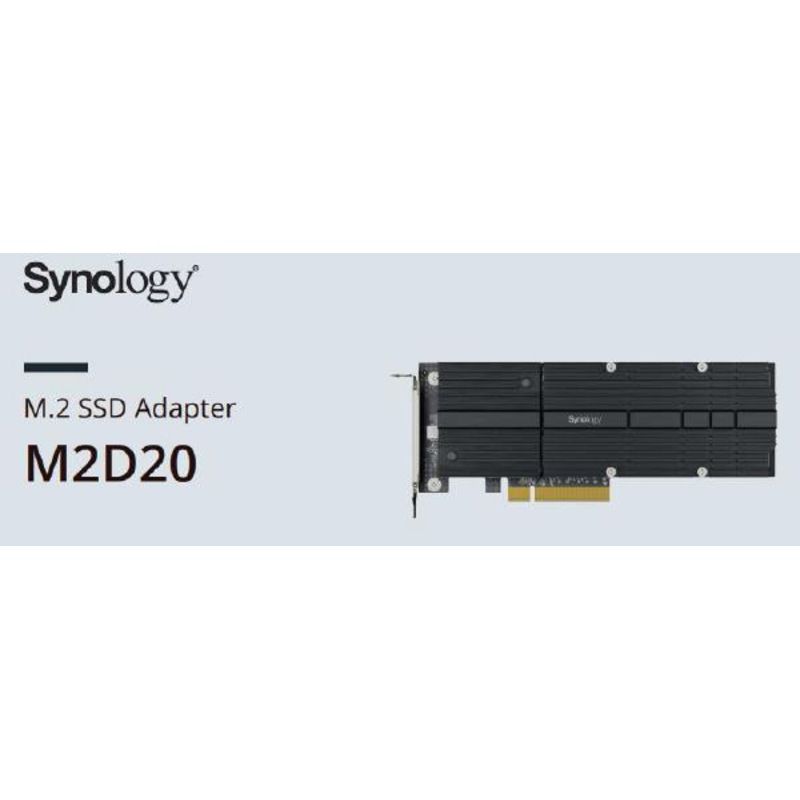 Buy Synology M2D20 Adapter card for SSD Cache - Select models only ...