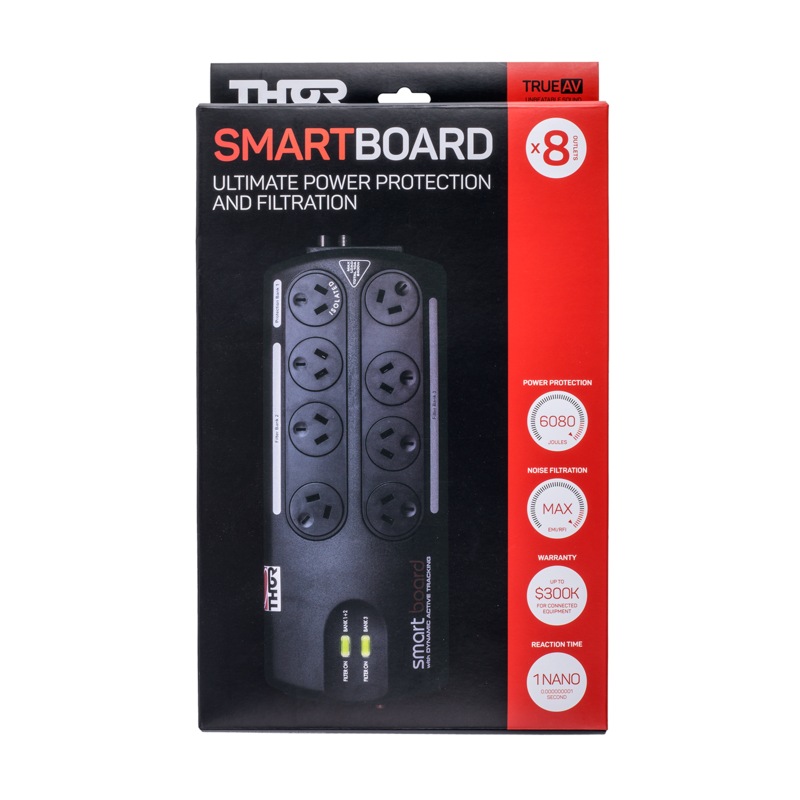 Thor A12BF 8Way Smart Surge Protection Power Board with Dynamic Active