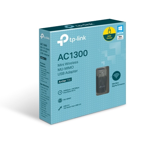 Buy TP-Link Archer T3U AC1300 Mini Wireless MU-MIMO USB Adapter，Mini ...