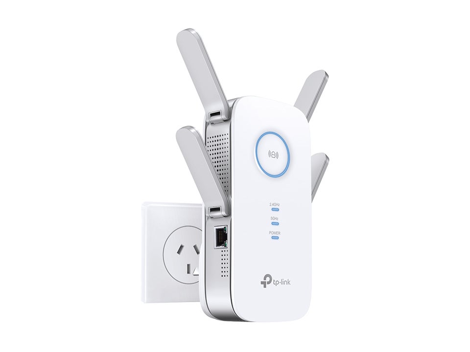 TP-Link RE650 AC2600 2600Mbps Wi-Fi Range Extender 800Mbps@2.4GHz 1733Mbps@5GHz 1x1Gbps LAN 4xAntennas 4x4 MU-MIMO Beamforming Access Point Mode RE650