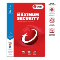 Trend Micro Maximum Security (1 Device) 2Yr Retail Mini Box Auto Renew TICEWWMFXSCWFW