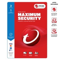 Trend Micro Maximum Security (3 Device) 1Yr Retail Mini Box Auto Renew TICEWWMFXSCXEW