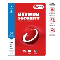 Trend Micro Maximum Security (3 Device) 2Yr Retail Mini Box Auto Renew TICEWWMFXSCXFW